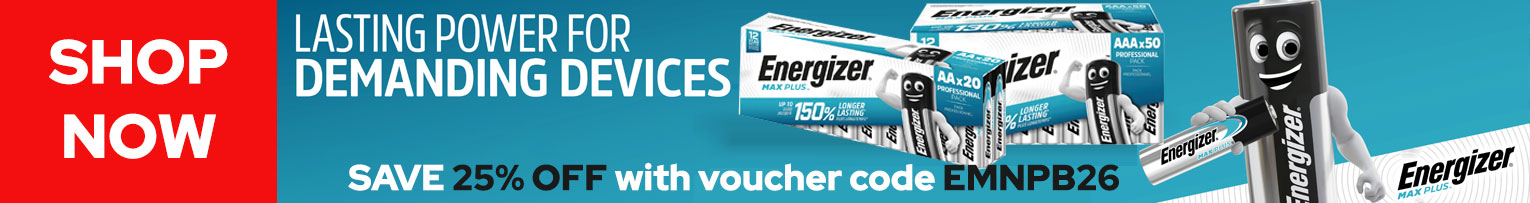 Extra 25% off Energizer Max Plus Batteries 