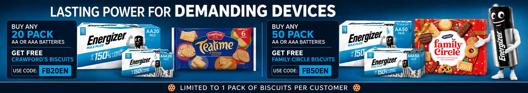 Free Biscuits with Energizer