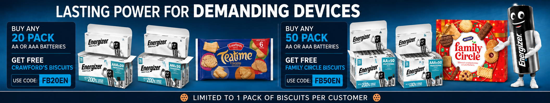 Free Biscuits with Energizer