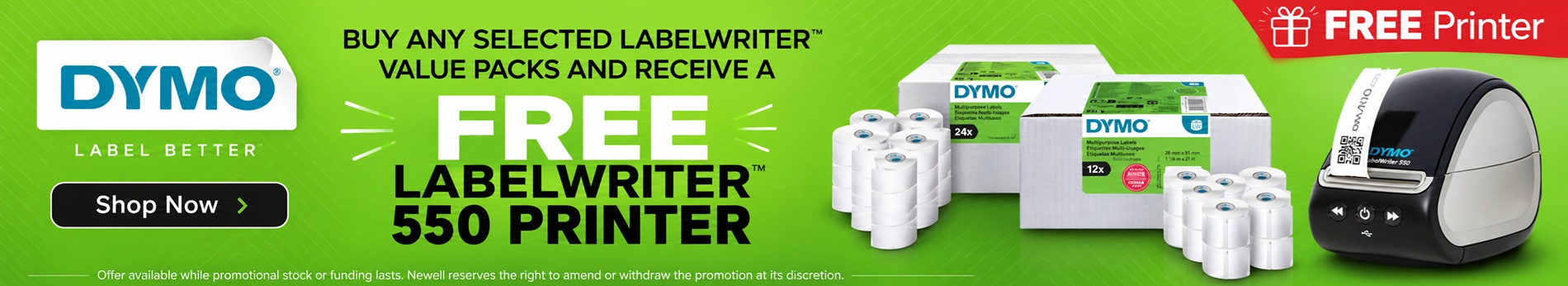 Free Dymo LabelWriter 550