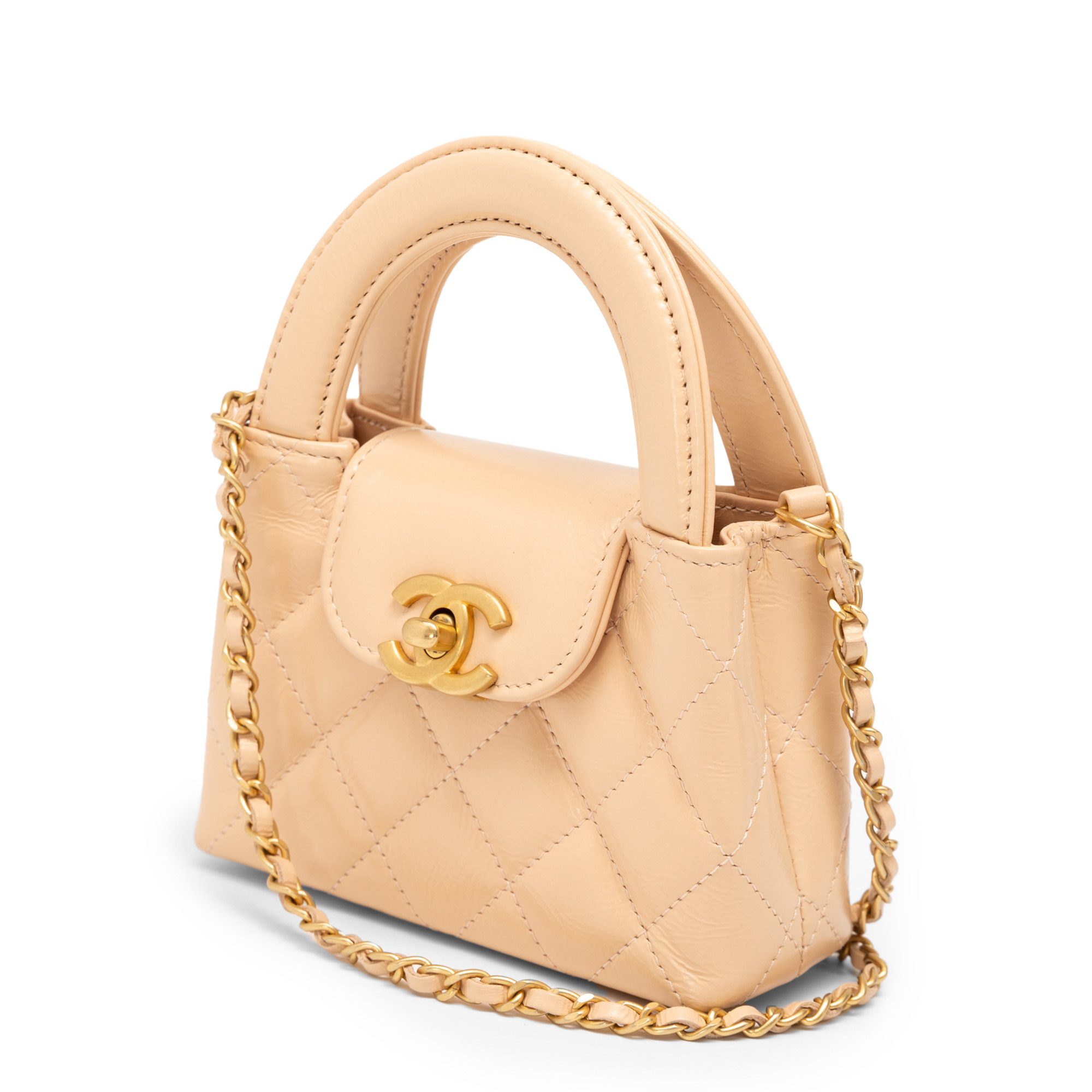 【品格漂うミニエレガンス】CHANEL kelly トップハンドルバッグ CHANEL - CHANEL シャネル ミニショッピングバッグ ハンドル付き